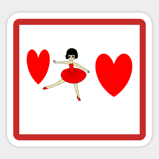 a ballerina Sticker